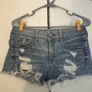 American eagle denim short shorts